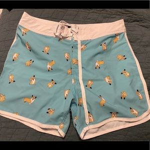 Corgi swim shorts